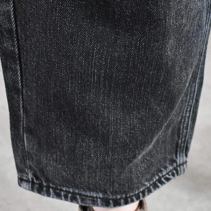 Pantalon En Denim Décontracté À Taille Haute