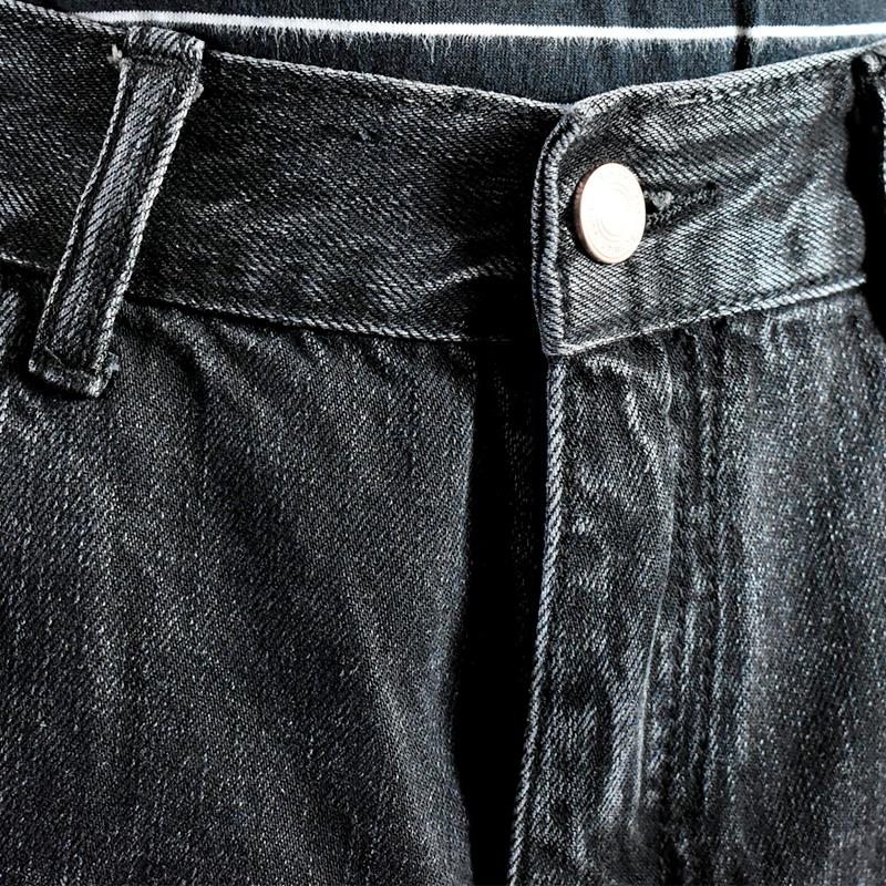 Pantalon En Denim Décontracté À Taille Haute