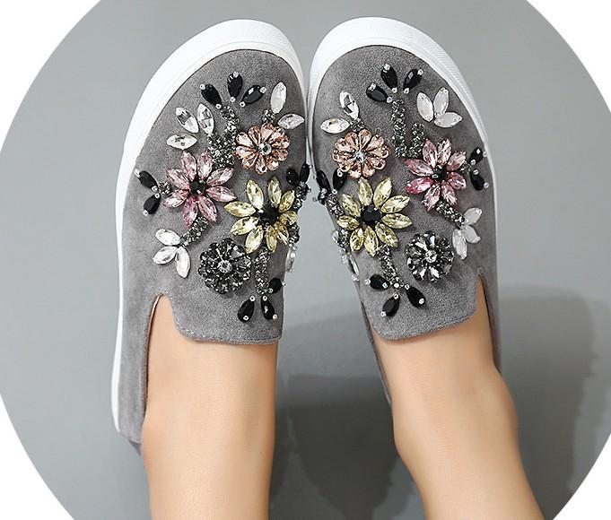 Casual Totem Crystal Mocassins Chaussures Simples