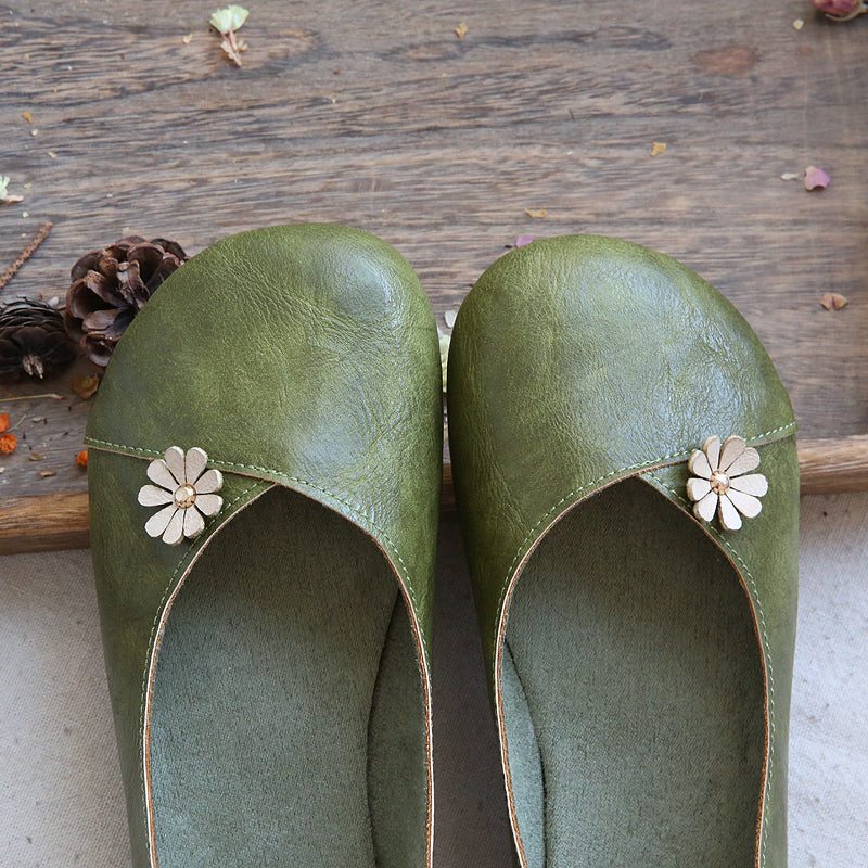 Chaussures Décontractées Décorées De Fleurs D'été Rétro Pour Femmes