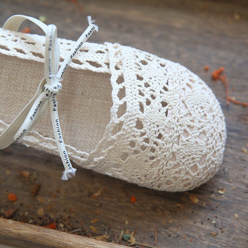 Chaussures Décontractées D'été En Lin De Coton Vintage