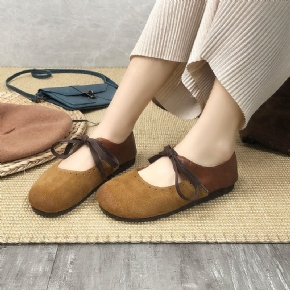 Printemps Été Femmes Chaussures Décontractées En Cuir Rétro