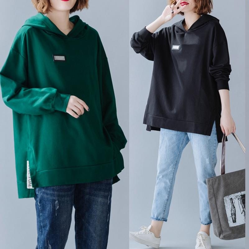 Sweat À Capuche Ample Pour Femme Grande Taille