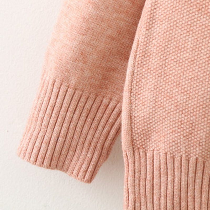 Sweat À Capuche En Tricot Solide D'automne Pour Femmes