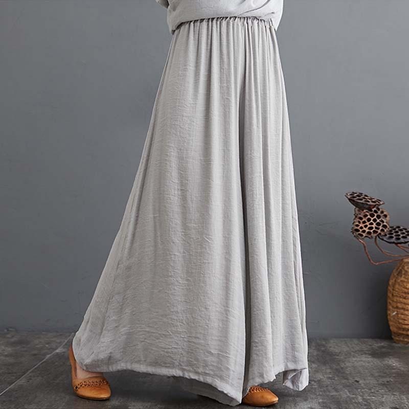 Automne Plus Size Long Shirt Loose Pants Set