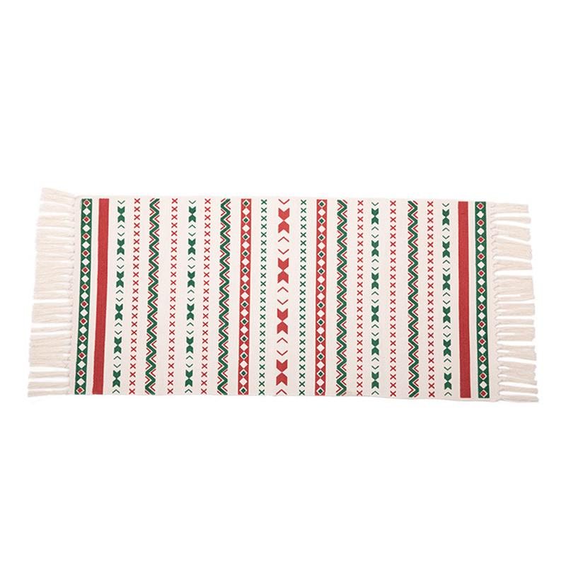 Cadeau De Noël Nordic Tassel Mats Tapis De Sol