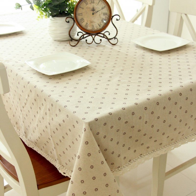 Nappe En Coton Et Lin Style Ferme