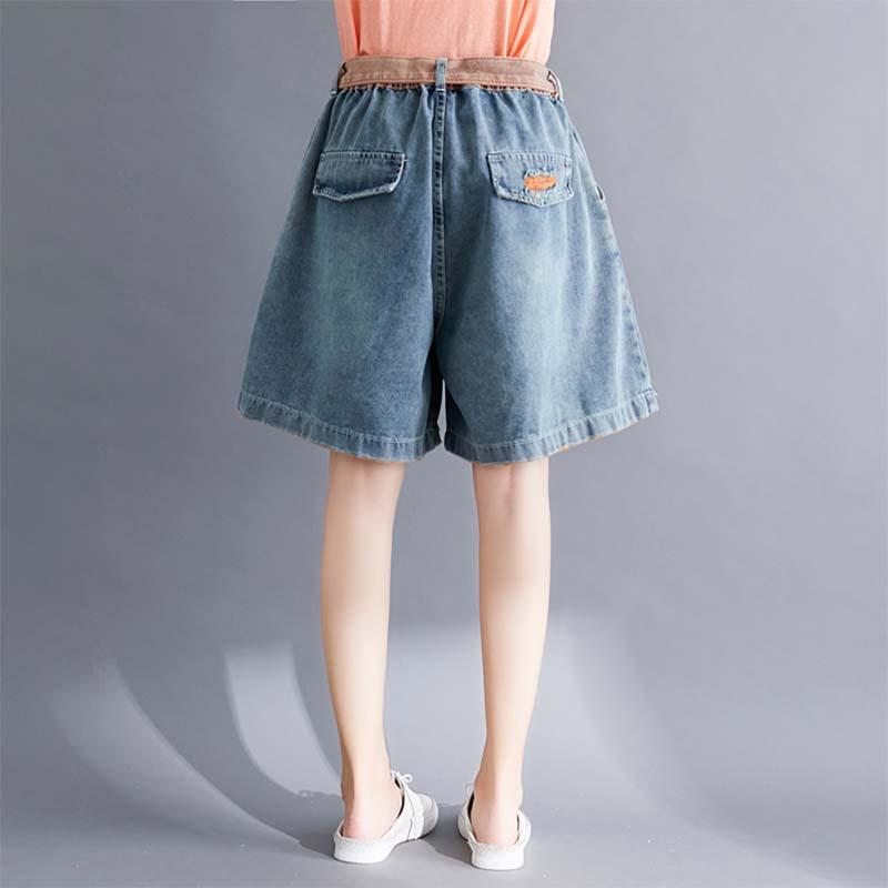 Short D'été Ample En Coton A-line