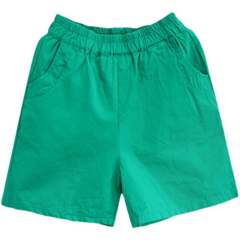 Short D'été Ample En Coton Uni Pour Femme