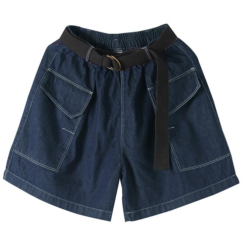 Short D'été En Denim De Coton Grande Taille Pour Femme