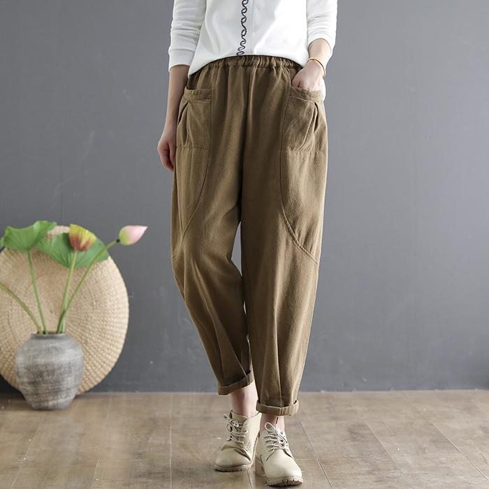 Automne Harem Loose Casual Cotton Pants