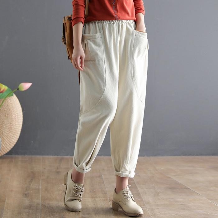 Automne Harem Loose Casual Cotton Pants