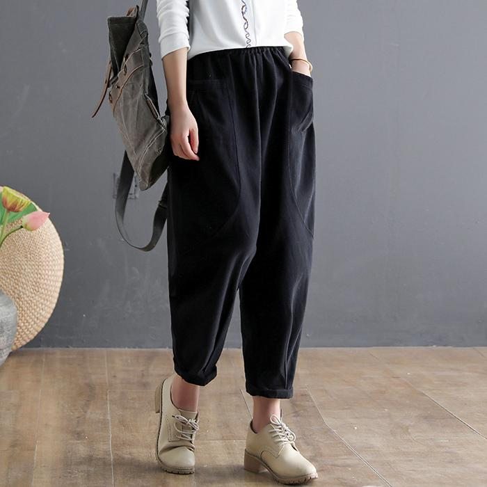 Automne Harem Loose Casual Cotton Pants