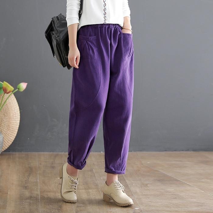 Automne Harem Loose Casual Cotton Pants