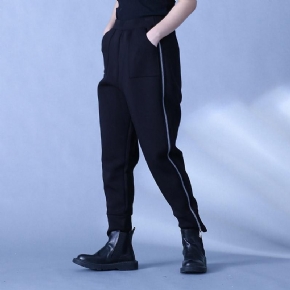 Pantalon De Conception Personnalisé À Glissière Latérale Pour Femmes