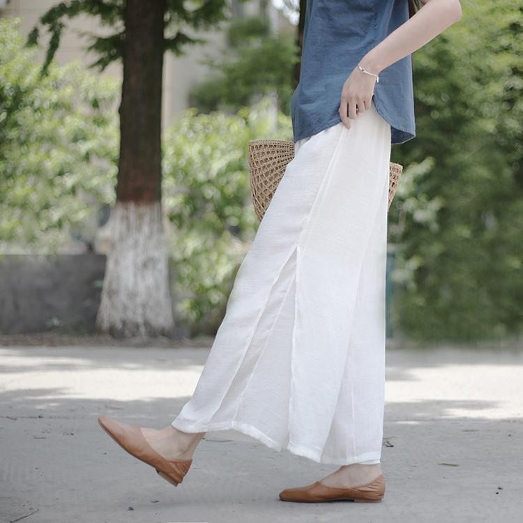 Pantalon Décontracté Ample À Double Couche Pour Femmes