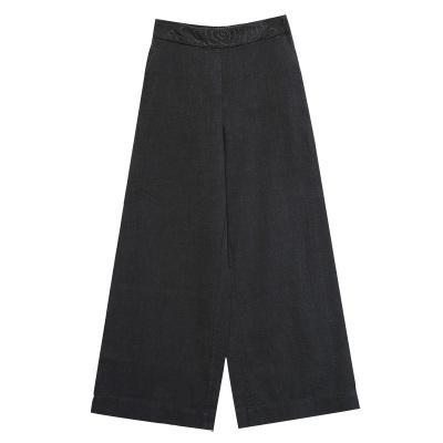 Pantalon Taille Haute Rétro En Coton Lâche Printemps Et Été