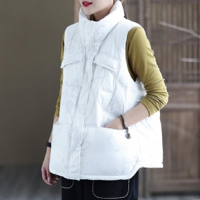 Gilet En Duvet De Canard Ample Automne-hiver