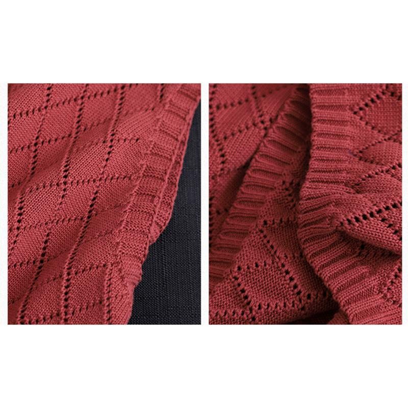 Gilet En Tricot Ample Rétro Pour Femme