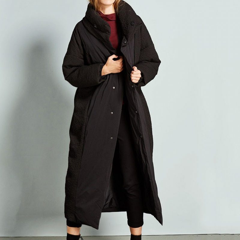 Manteau D'hiver À Col Montant Pour Femme