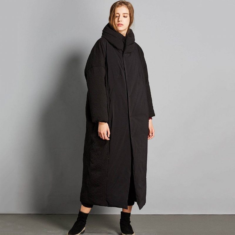 Manteau D'hiver À Col Montant Pour Femme