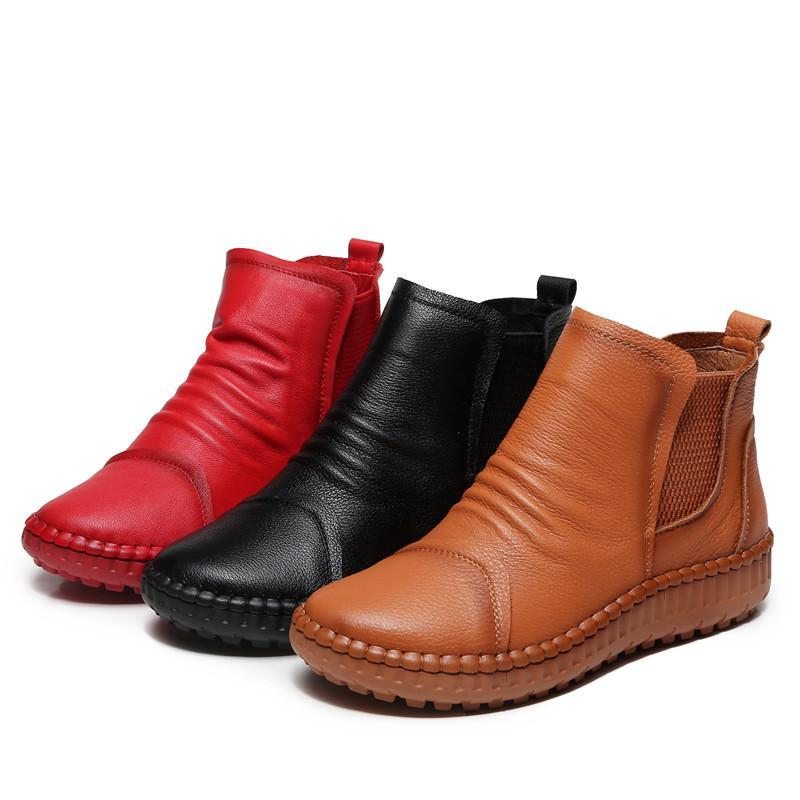 Bottes À Fond Plat Pour Femme Automne Hiver