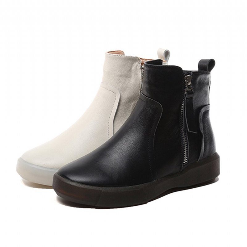 Bottes Martin En Cuir De Style Britannique