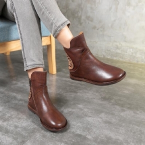 Bottes Martin En Cuir De Style Ethnique Vintage