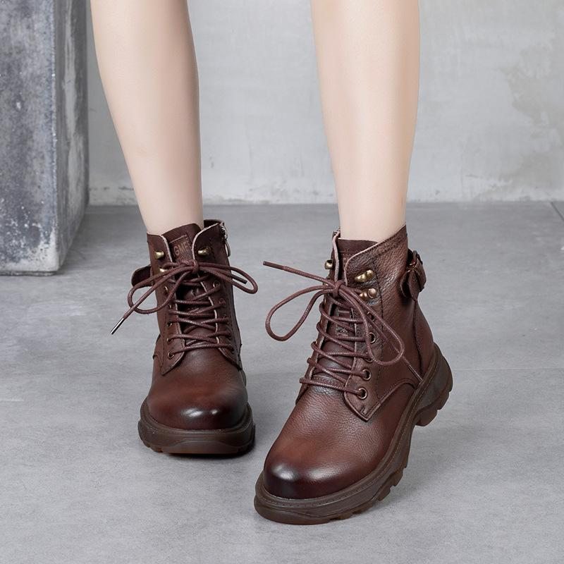 Bottines En Cuir