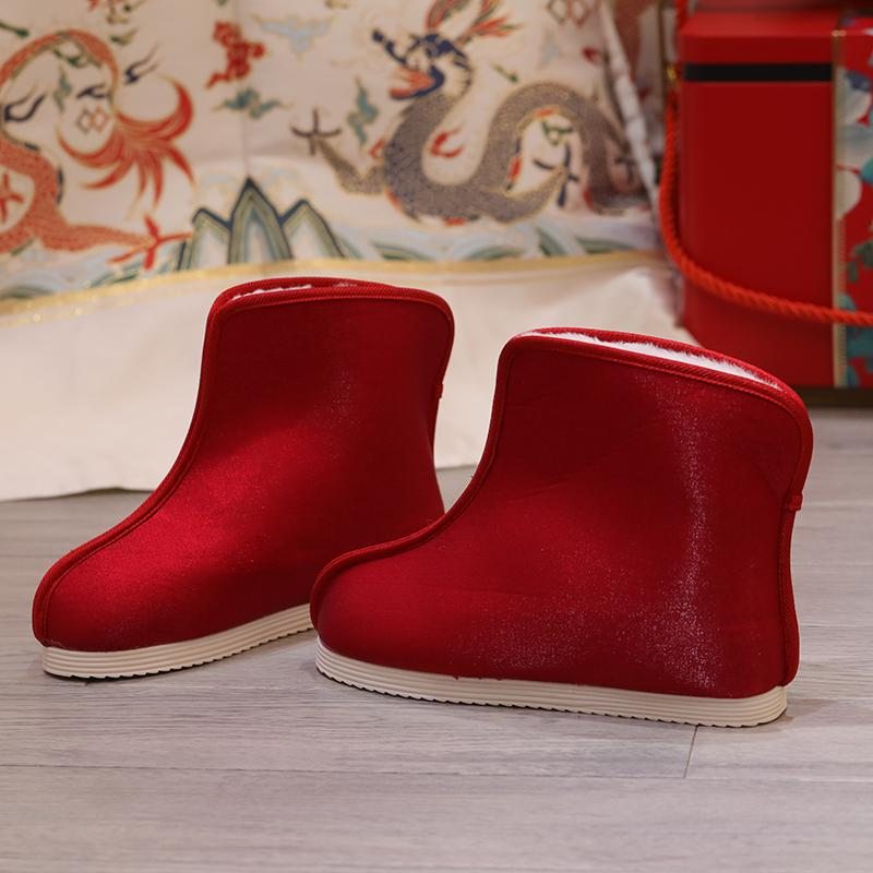 Noël Avec Boules De Fourrure Bottes Rouges