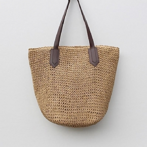 Fashion Beautiful Straw Woven Summer Beach Sac À Bandoulière