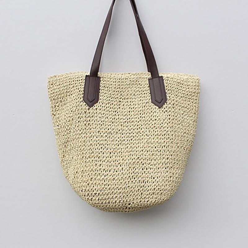 Fashion Beautiful Straw Woven Summer Beach Sac À Bandoulière