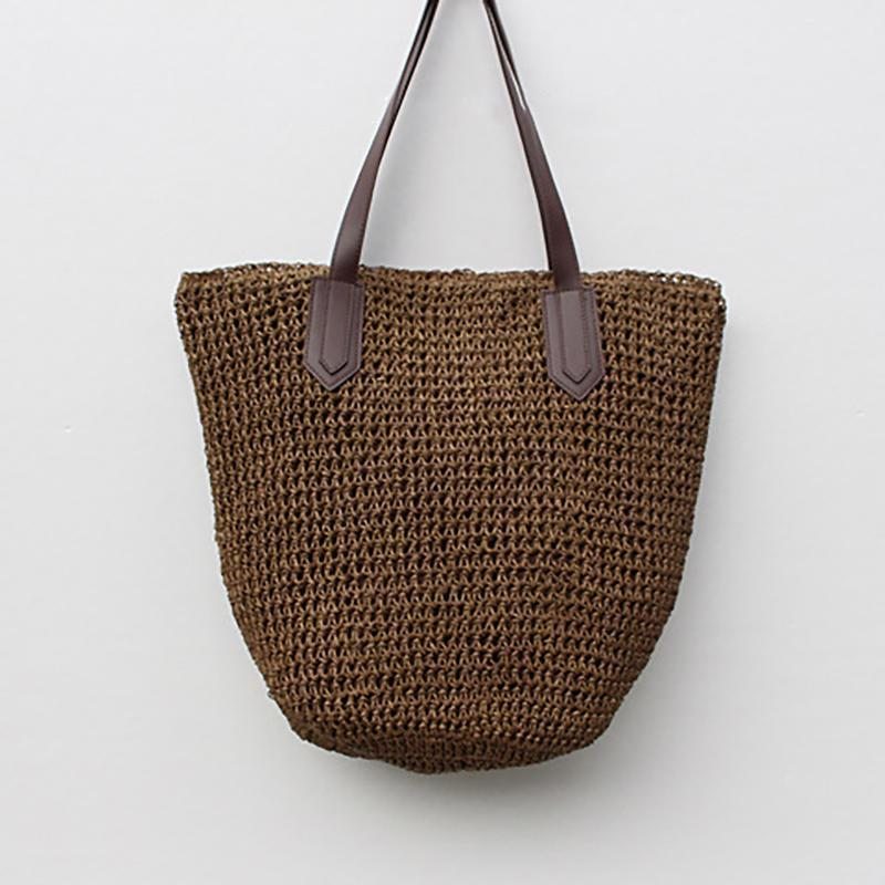 Fashion Beautiful Straw Woven Summer Beach Sac À Bandoulière