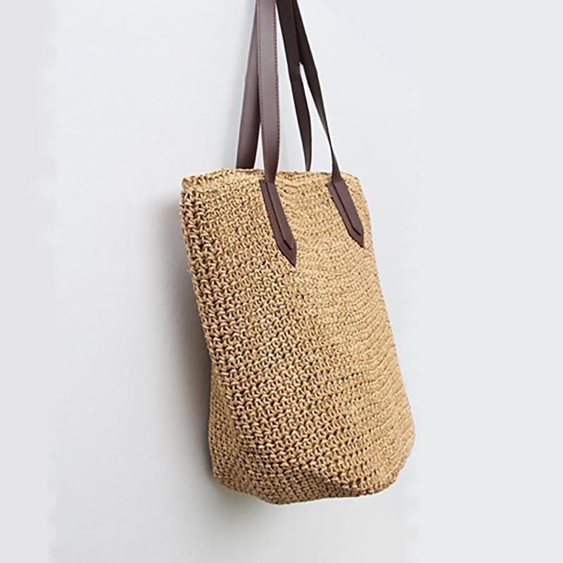 Fashion Beautiful Straw Woven Summer Beach Sac À Bandoulière