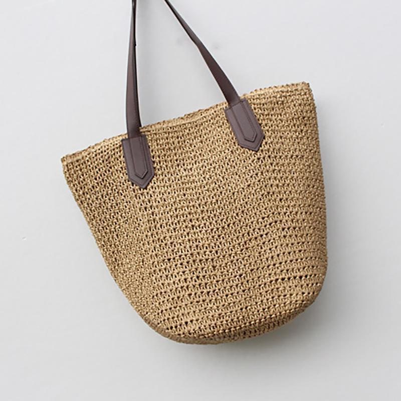 Fashion Beautiful Straw Woven Summer Beach Sac À Bandoulière