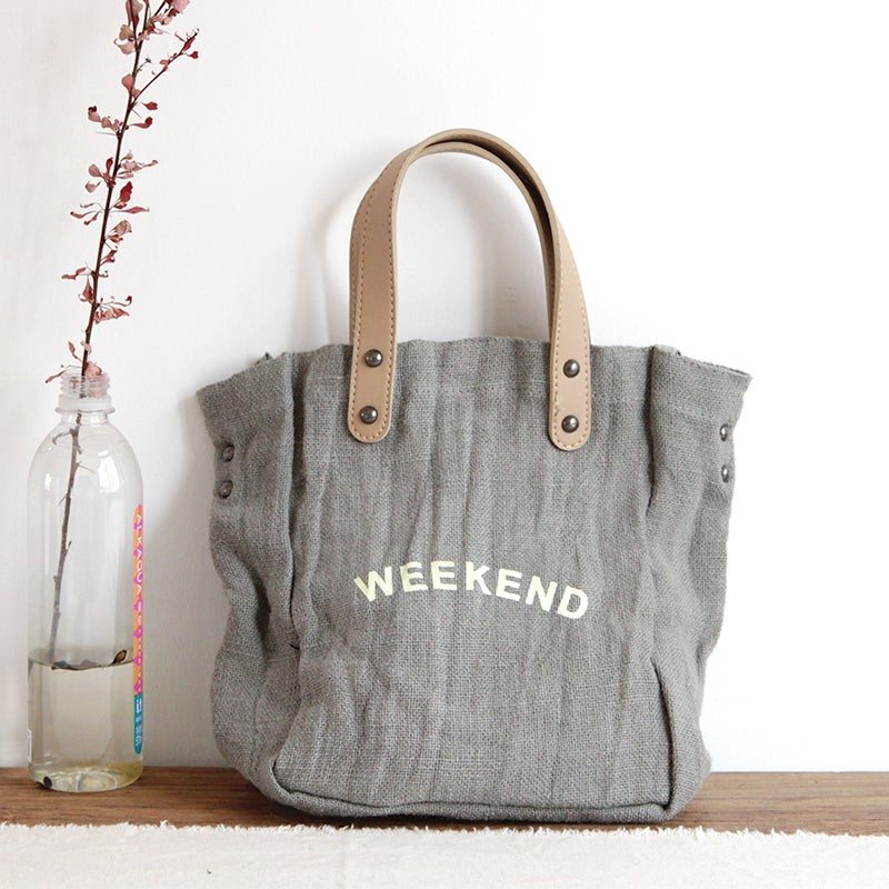 Fashion Simple Letters Casual Sac À Main En Toile