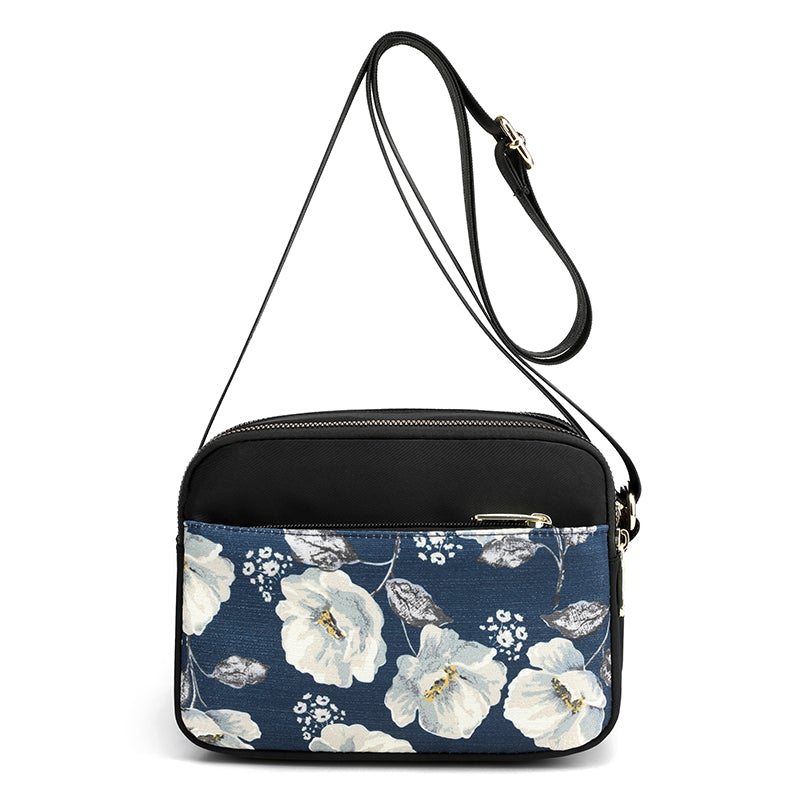 Mini Sac Décontracté En Toile À Imprimé Floral Rétro Pour Hommes