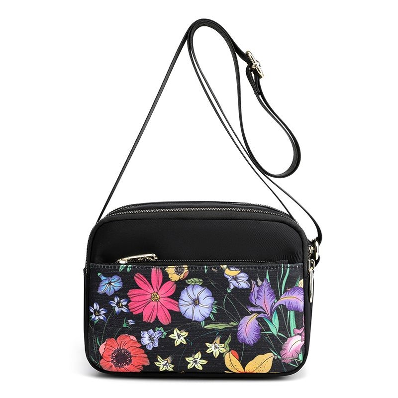 Mini Sac Décontracté En Toile À Imprimé Floral Rétro Pour Hommes