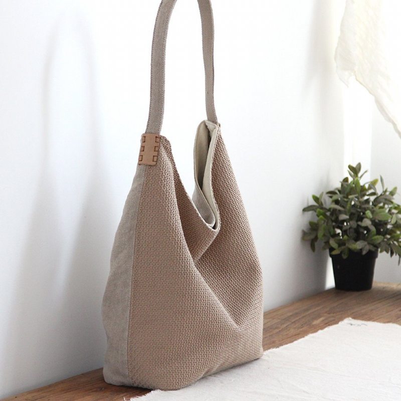 Sac À Bandoulière Décontracté En Toile Simple