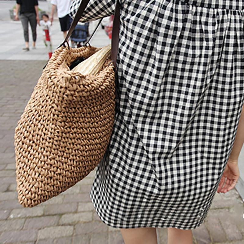 Sac À Bandoulière En Paille De Mer D'été Pour Homme