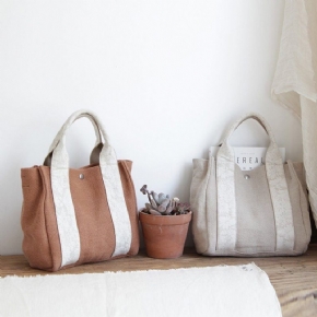 Sac À Bandoulière Simple Et Portable En Toile Pour Femme