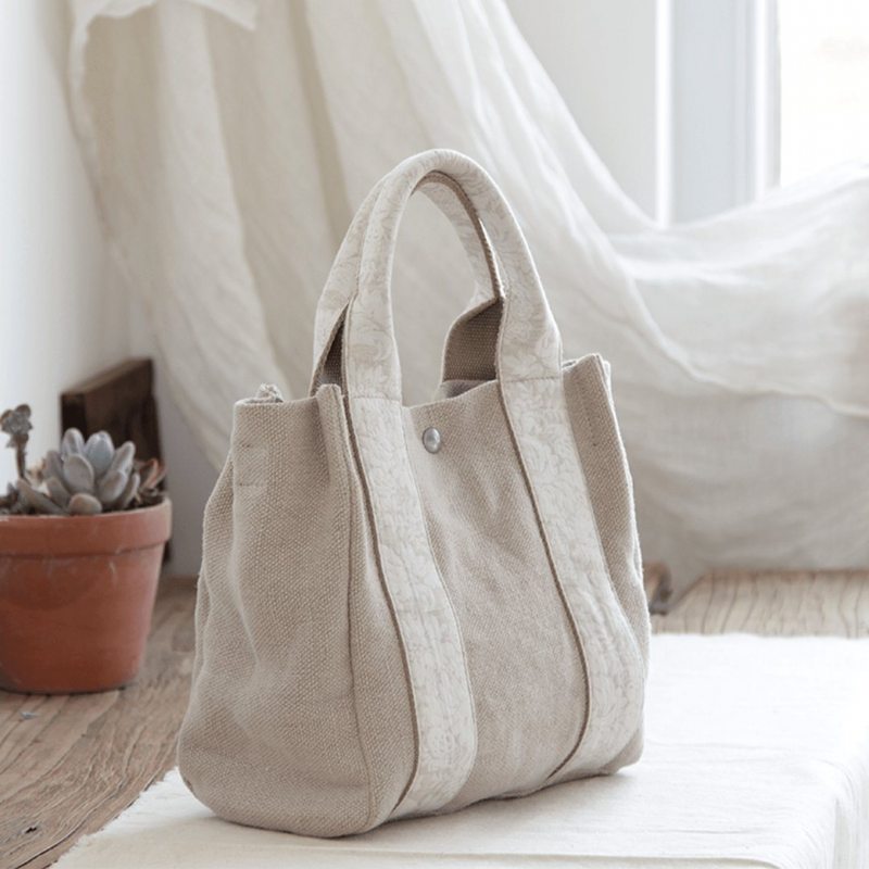 Sac À Bandoulière Simple Et Portable En Toile Pour Femme