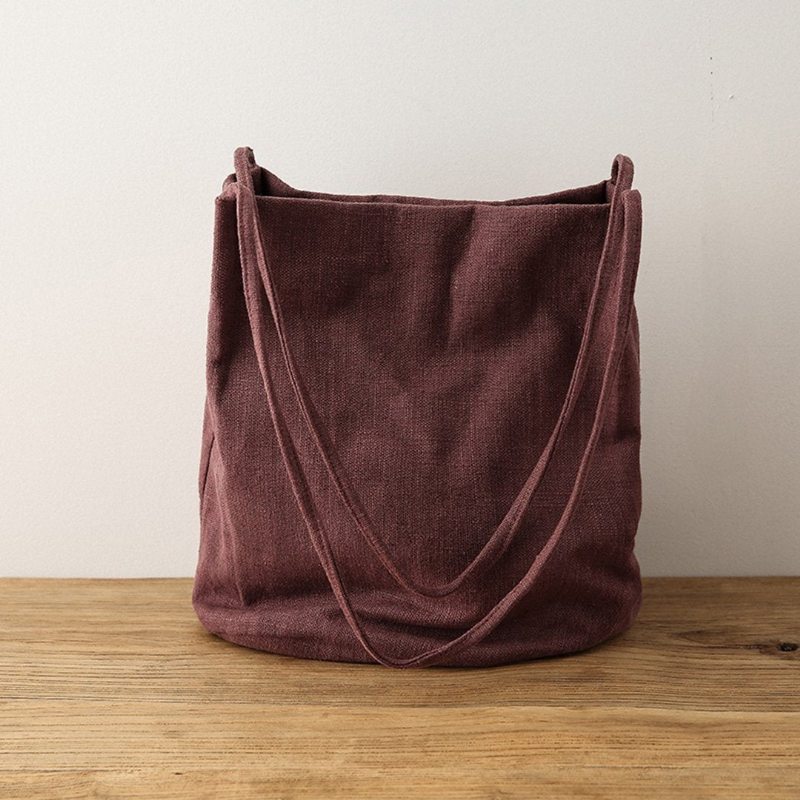 Sac À Bandoulière Simple En Toile Pour Femme