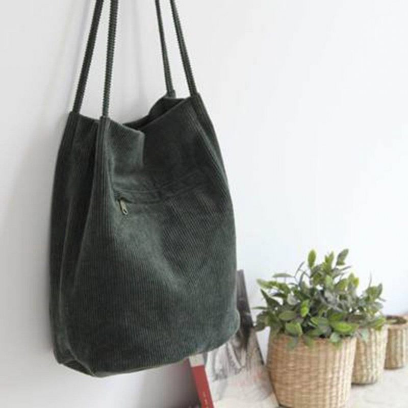 Sac À Bandoulière Simple En Toile Pour Femme