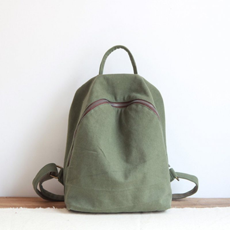 Sac À Dos En Toile Simple Et Solide Pour Femmes