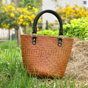 Sac Pour Femme D'été Rétro Tissé À La Main