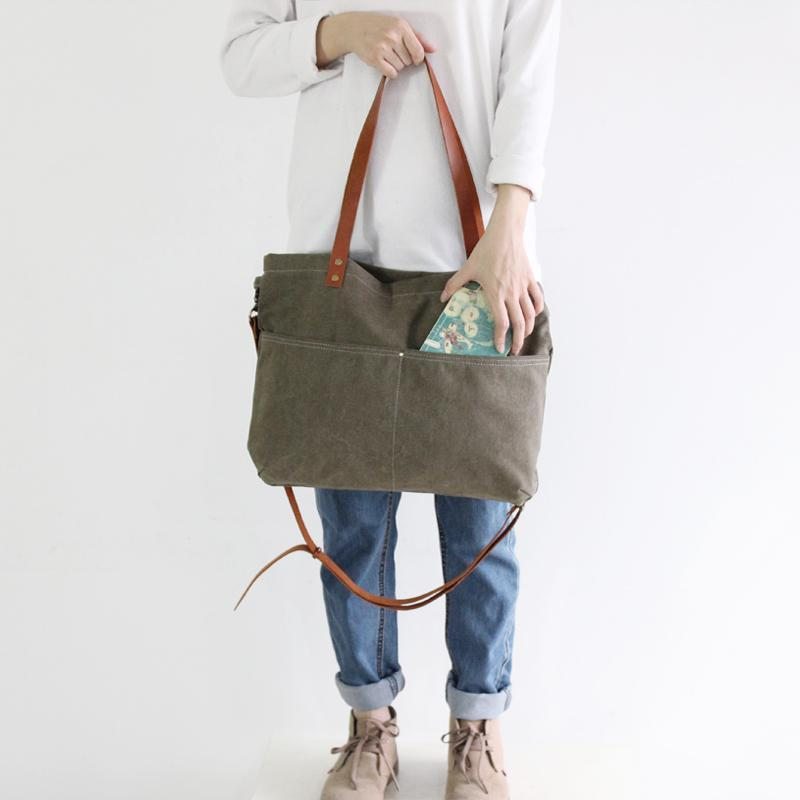 Sac En Toile Vintage Sac À Main Casual