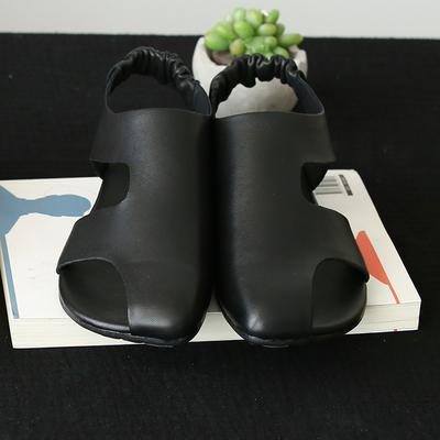 Sandales De Bord De Mer Vintage Chaussures À Talons Plats Polyvalentes