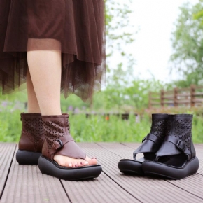 Sandales D'été En Cuir Pour Femmes